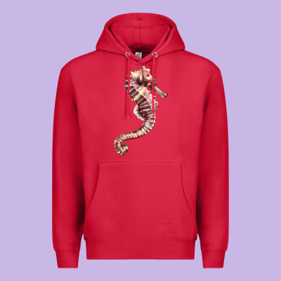 Pink Seahorse Premium Hoodie Designed By Lillyallendesigns