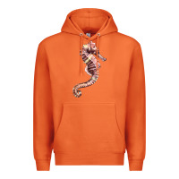 Carrot pink seahorse Premium Hoodie - LillyAllenDesigns