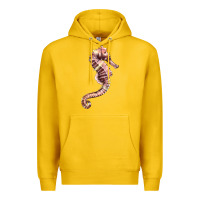 Lemon pink seahorse Premium Hoodie - LillyAllenDesigns