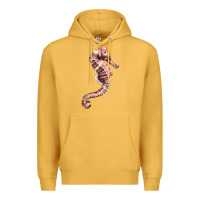 Mustard pink seahorse Premium Hoodie - LillyAllenDesigns
