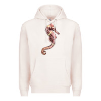 Pale Pink pink seahorse Premium Hoodie - LillyAllenDesigns