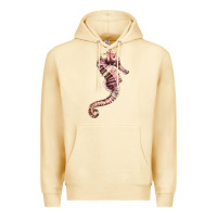Pina Colada pink seahorse Premium Hoodie - LillyAllenDesigns