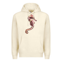 Sandshell pink seahorse Premium Hoodie - LillyAllenDesigns