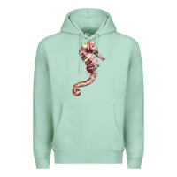Seafoam pink seahorse Premium Hoodie - LillyAllenDesigns