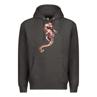 Smoke pink seahorse Premium Hoodie - LillyAllenDesigns