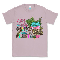Lilac all i need is coffee and plants Classic Tee - texasbilliewilder