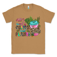 Toasted Coconut all i need is coffee and plants Classic Tee - texasbilliewilder