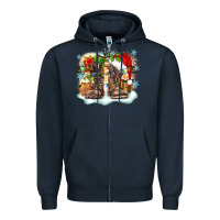 Army Christmas Zipper Hoodie | Teevron