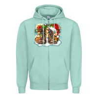 Seafoam army christmas Zipper Hoodie - Zillion Design Studio