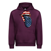 Mauve Wine America 4th Of July Tongue Urban Hoodie - Jasminsmagicworld