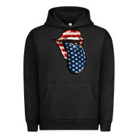 Pigment Black America 4th Of July Tongue Urban Hoodie - Jasminsmagicworld