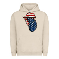 Pigment French Oak America 4th Of July Tongue Urban Hoodie - Jasminsmagicworld