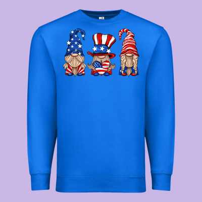 Usa Gnome Premium Sweatshirt Designed By Hra Design Shop