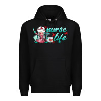 Black nurse life gnomies Premium Hoodie - BarkalooDesign