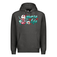 Charcoal Heather nurse life gnomies Premium Hoodie - BarkalooDesign