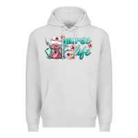 Dove Grey nurse life gnomies Premium Hoodie - BarkalooDesign