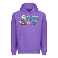 Purple nurse life gnomies Premium Hoodie - BarkalooDesign