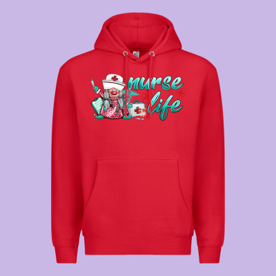 Nurse Life Gnomies Premium Hoodie Designed By Barkaloodesign
