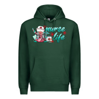 Sports Green nurse life gnomies Premium Hoodie - BarkalooDesign
