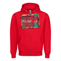 Red feeling kinda idgafish today Zipper Hoodie - texasbilliewilder
