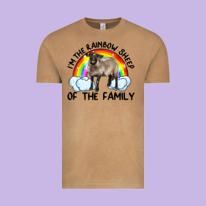 I'm The Rainbow Sheep Of The Family Suffolk Sheep Black Face Sheep Vintage Tee Designed By Artiststas
