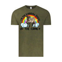 Vintage Olive i'm the rainbow sheep of the family suffolk sheep black face sheep Vintage Tee - Artiststas