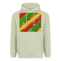 Matcha African colors leopard Heavyweight Hoodie - Zillion Design Studio