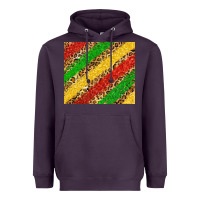 Plum African colors leopard Heavyweight Hoodie - Zillion Design Studio