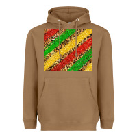 Toasted Coconut African colors leopard Heavyweight Hoodie - Zillion Design Studio