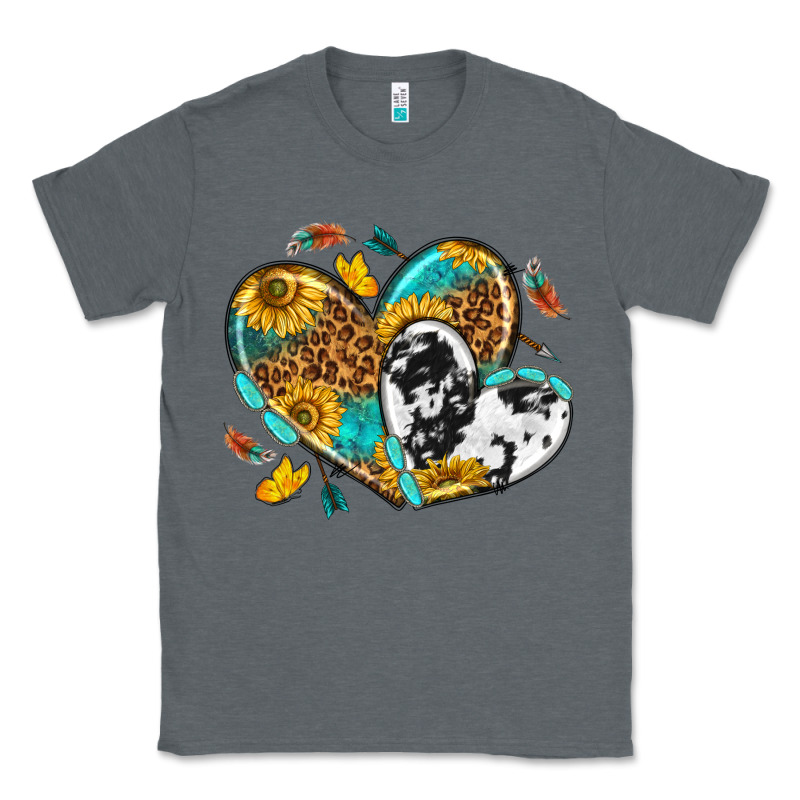 Cowhide Leopard Hearts Classic Tee by texasbilliewilder | Teevron