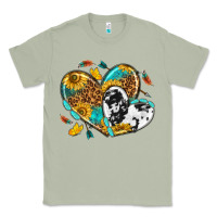 Matcha cowhide leopard hearts Classic Tee - texasbilliewilder