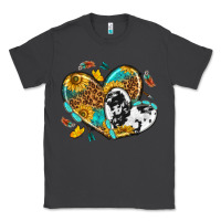 Smoke cowhide leopard hearts Classic Tee - texasbilliewilder