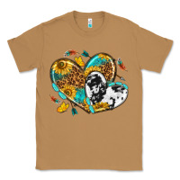 Toasted Coconut cowhide leopard hearts Classic Tee - texasbilliewilder