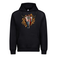 Black American Bull Skull Urban Hoodie - Jasminsmagicworld