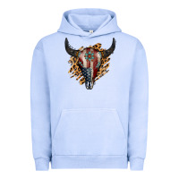 Pigment Grape Ice American Bull Skull Urban Hoodie - Jasminsmagicworld
