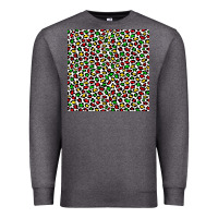 Charcoal Heather christmas leopard Premium Sweatshirt - FaDigitalArtStudio