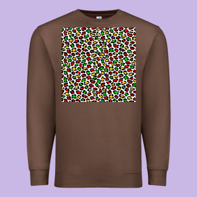 Christmas Leopard Premium Sweatshirt Designed By Fadigitalartstudio