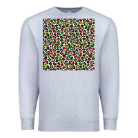 Heather Grey christmas leopard Premium Sweatshirt - FaDigitalArtStudio
