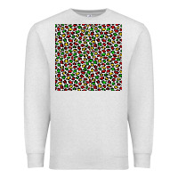 Oatmeal Heather christmas leopard Premium Sweatshirt - FaDigitalArtStudio