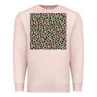 Pale Pink christmas leopard Premium Sweatshirt - FaDigitalArtStudio