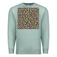 Seafoam christmas leopard Premium Sweatshirt - FaDigitalArtStudio