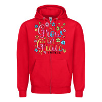 Red grow in grace Zipper Hoodie - texasbilliewilder