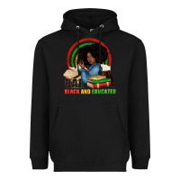 Black Bae black and educated Heavyweight Hoodie - Zillion Design Studio