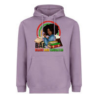 Lavender Bae black and educated Heavyweight Hoodie - Zillion Design Studio
