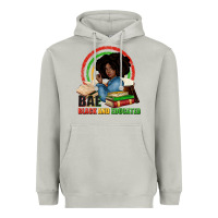 Moon Dust Bae black and educated Heavyweight Hoodie - Zillion Design Studio