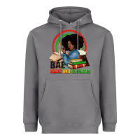Storm Bae black and educated Heavyweight Hoodie - Zillion Design Studio