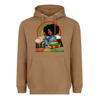Toasted Coconut Bae black and educated Heavyweight Hoodie - Zillion Design Studio