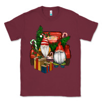 Burgundy Christmas Truck And Gnome Classic Tee - RanaPortraitStore