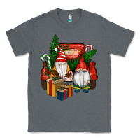 Charcoal Heather Christmas Truck And Gnome Classic Tee - RanaPortraitStore