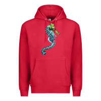 Cardinal Blue Seahorse Premium Hoodie - LillyAllenDesigns